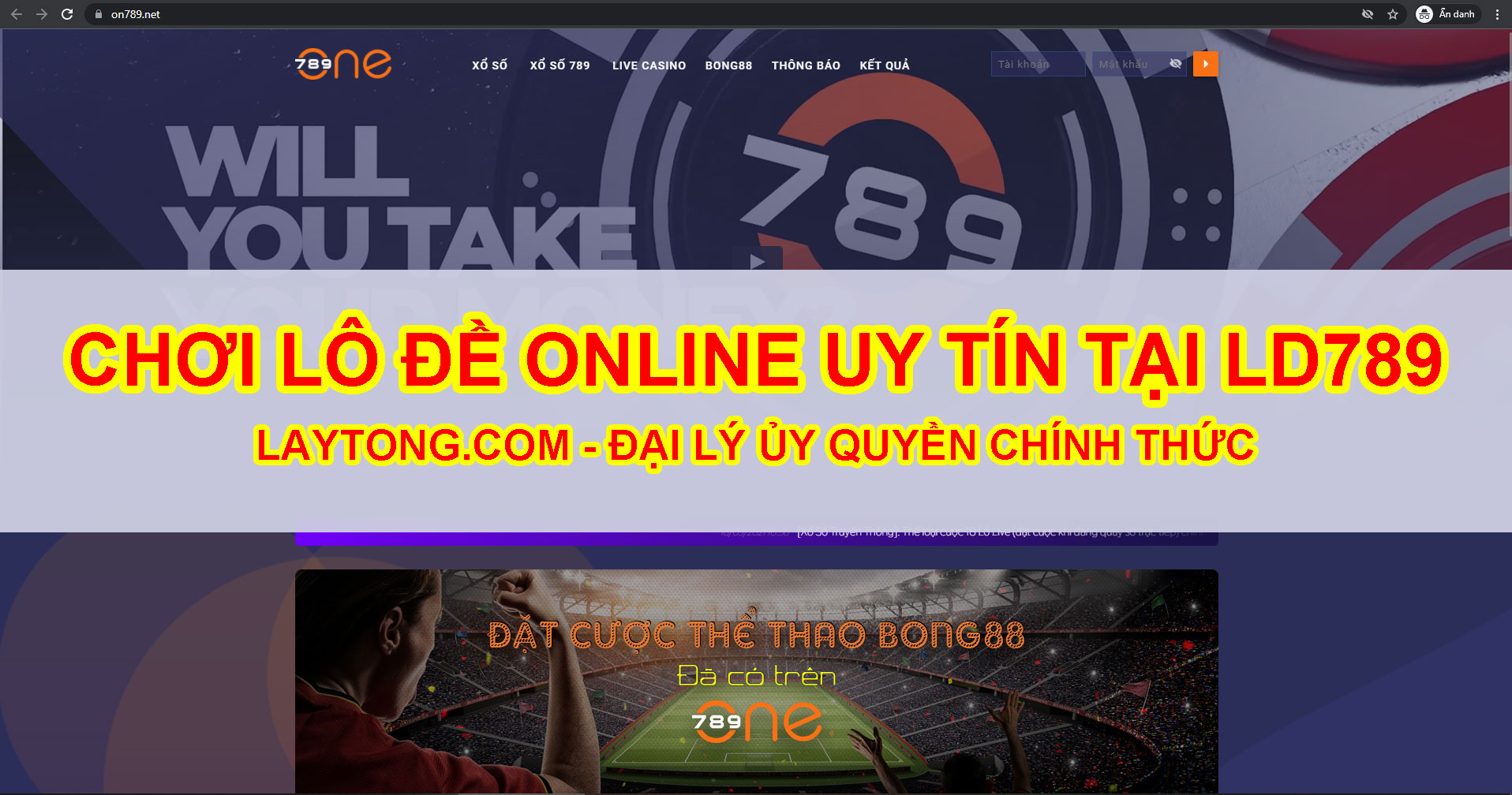 Chơi lô đề online UY TÍN tại LD789