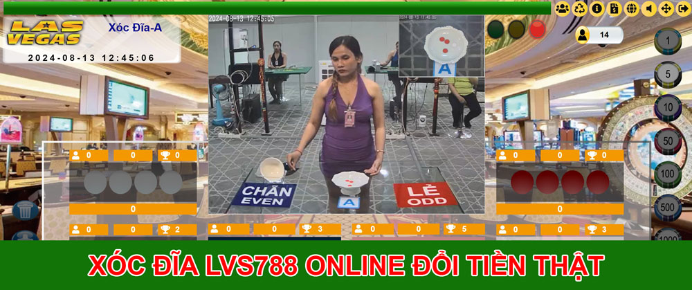 Xóc đĩa LVS788 online tiền thật